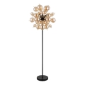 Globo - Podna lampa 6xE14/25W/230V smeđa/dimna