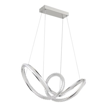 Globo - prigušivi LED luster na kabelu LED/45W/230V 2700-6000K sjajni krom + daljinski upravljač