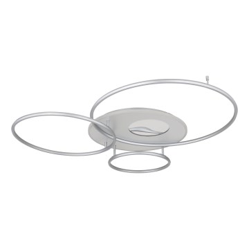 Globo - Prigušivo stropno LED svjetlo LED/70W/230V 2700-6500K Wi-Fi Tuya matni krom + daljinski upravljač