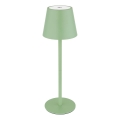 Globo - punjiva LED vanjska stolna svjetiljka 3 u 1 s dodirnim prigušivanjem LED/3W/5V 3000/4000/5000K IP54 1800 mAh zelena