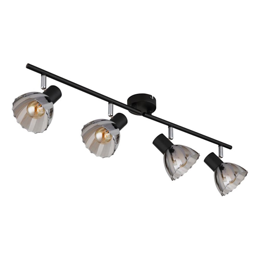 Globo - Reflektorska svjetiljka 4xE14/40W/230V crna