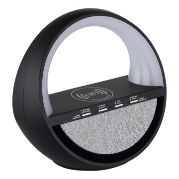 Globo - RGB LED dodirna punjiva stolna lampa sa zvučnikom i bežičnim QI punjenjem LED/3,5W/5V 1800 mAh