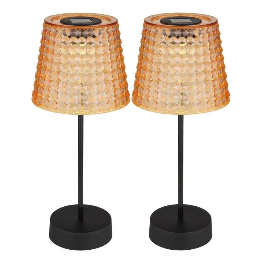 Globo - SET 2x LED Solarna svjetiljka LED/0,06W/3V IP44 40 mAh narančasta