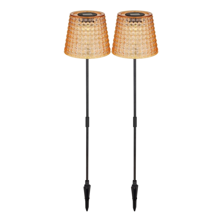 Globo - SET 2x LED Solarna svjetiljka LED/0,06W/3V IP44 40 mAh narančasta