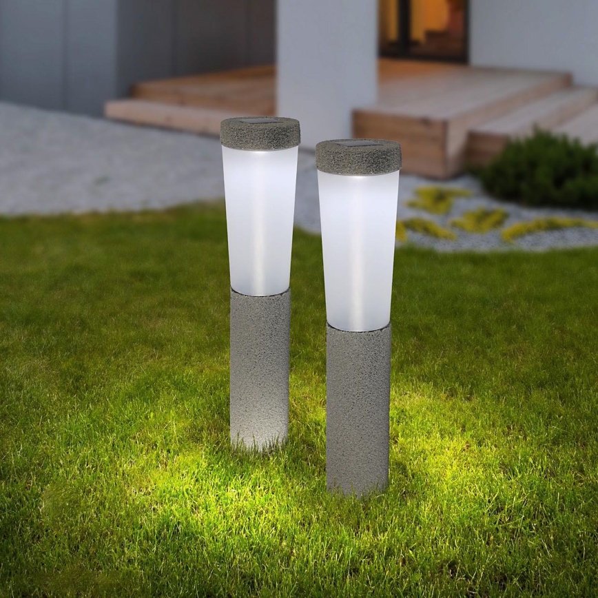 Globo - SET 2x LED Solarna svjetiljka LED/0,1W/3V 6000K IP44 400 mAh