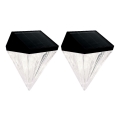 Globo - SET 2x LED solarna zidna svjetiljka LED/0,5W/3V IP44 600 mAh