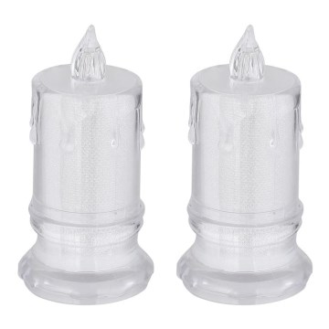 Globo - SET 2x LED Svijeća LED/0,25W/3xLR1130