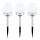 Globo - SET 3x LED Solarna svjetiljka LED/0,06W/3V 4000K pr. 10 cm IP44