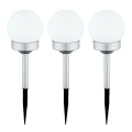 Globo - SET 3x LED solarna svjetiljka LED/0,06W/3V 4000K promjer 10 cm IP44