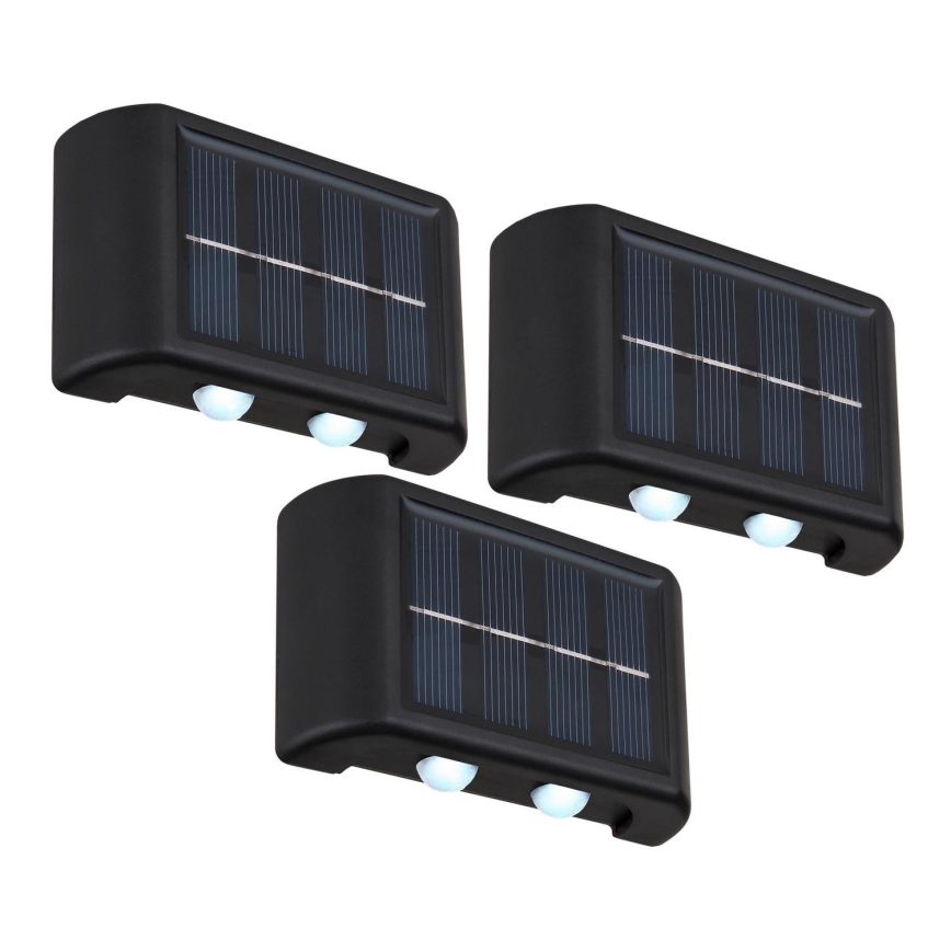 Globo - SET 3x LED Solarna svjetiljka LED/0,8W/3V 6500K IP44 600 mAh