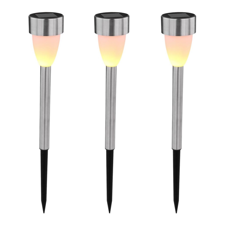 Globo - SET 3x Solarna lampa 3xLED/0,06W/1,2V IP44 200 mAh