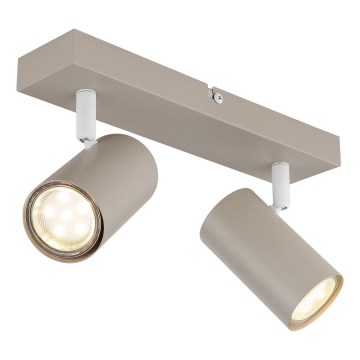 Globo - Spot svjetiljka 2xGU10/35W/230V bež