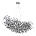 Globo - Srebrni luster na sajli 10xE14/40W/230V