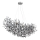 Globo - Srebrni luster na sajli 10xE14/40W/230V