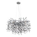 Globo - Srebrni luster na sajli 10xE14/40W/230V