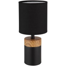 Globo - Stolna lampa 1xE14/40W/230V crna/drvo