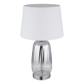 Globo - Stolna lampa 1xE27/40W/230V bijela/srebrna