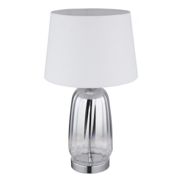 Globo - Stolna lampa 1xE27/40W/230V bijela/srebrna