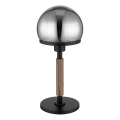 Globo - Stolna lampa 1xE27/40W/230V crna/smeđa