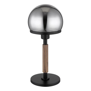 Globo - Stolna lampa 1xE27/40W/230V crna/smeđa