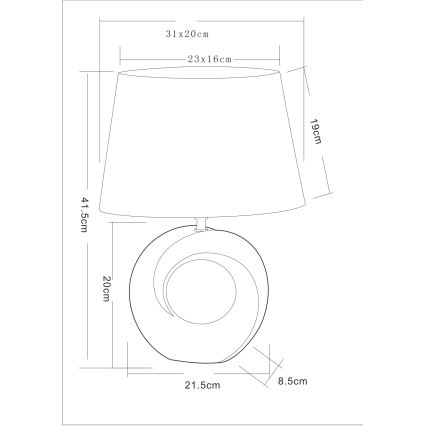 Globo - Stolna lampa 1xE27/40W/230V