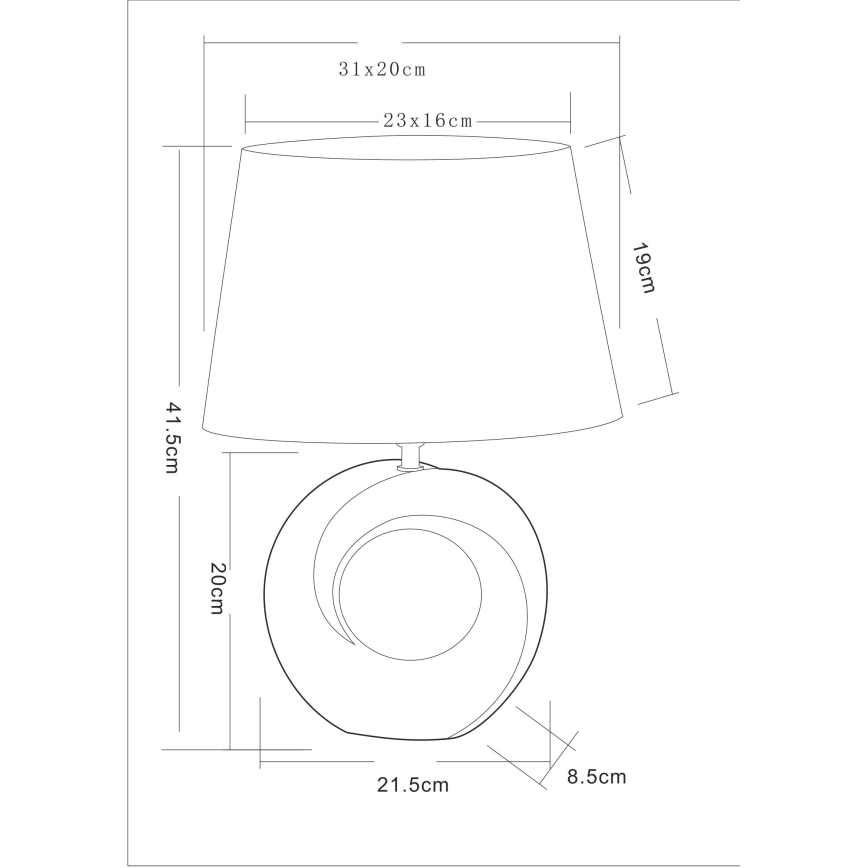 Globo - Stolna lampa 1xE27/40W/230V