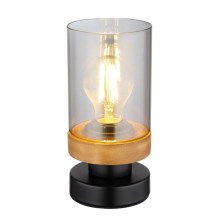 Globo - Stolna lampa 1xE27/40W/230V metal/drvo