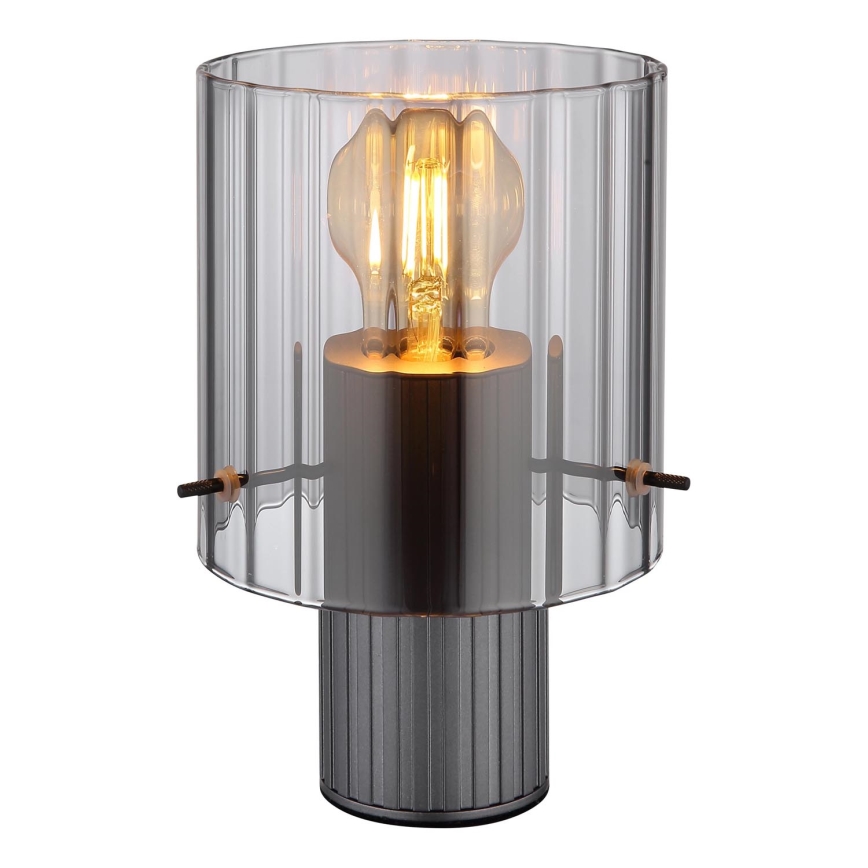 Globo - Stolna lampa 1xE27/40W/230V pr. 14 cm siva