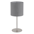 Globo - Stolna lampa 1xE27/40W/230V siva