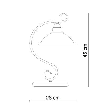 Globo - Stolna lampa 1xE27/60W/230V