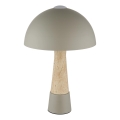 Globo - Stolna lampa 1xE27ILLU/40W/230V siva