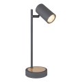 Globo - Stolna lampa 1xGU10/5W/230V siva/smeđa