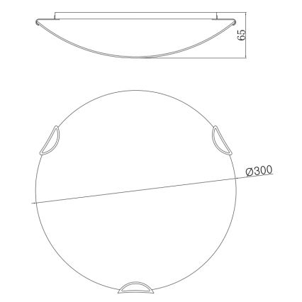 Globo - Stropna svjetiljka 2xE27/60W/230V