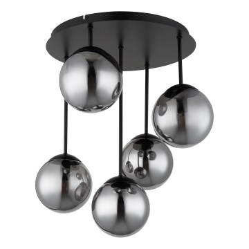 Globo - Stropni luster za površinsku montažu 5xE14/25W/230V crni