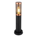 Globo - Vanjska lampa 1xE27/23W/230V IP44 45 cm crna/bakar