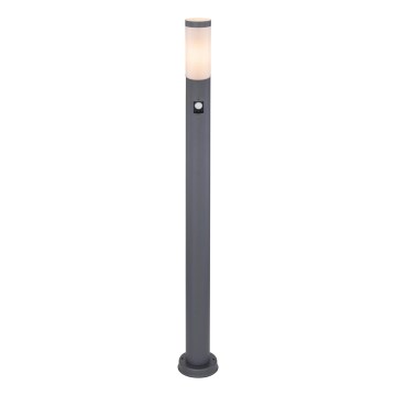 Globo - Vanjska lampa sa senzorom 1xE27/15W/230V IP44 110 cm antracit