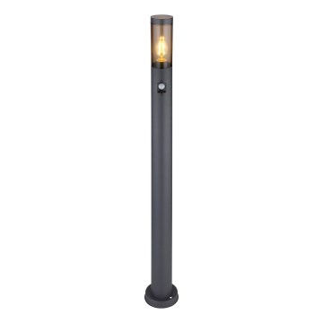Globo - Vanjska lampa sa senzorom 1xE27/15W/230V IP44 110 cm crna