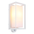 Globo - Vanjsko zidno svjetlo sa senzorom 1xE27/60W/230V IP44 bijela