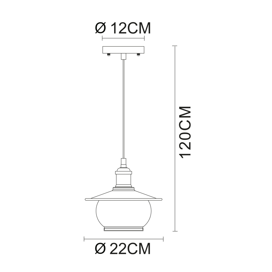 Globo - Viseća svjetiljka 1xE27/60W/230V