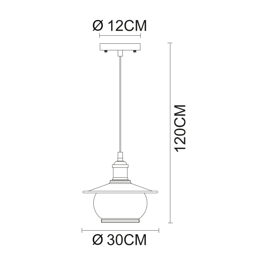 Globo - Viseća svjetiljka 1xE27/60W/230V
