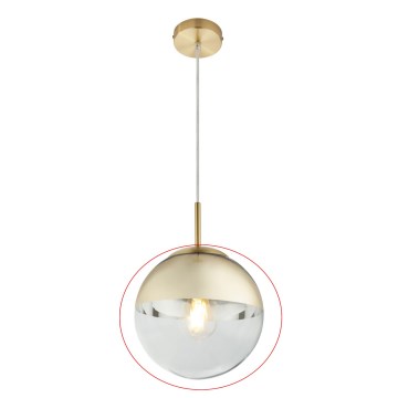 Globo - Zamjensko staklo za luster VARUS E27, zlatno, promjer 20 cm