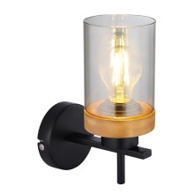 Globo - Zidna lampa 1xE27/40W/230V metal/drvo