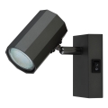 Globo - Zidna reflektorska svjetiljka 1xGU10/25W/230V crna