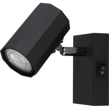 Globo - Zidna reflektorska svjetiljka 1xGU10/25W/230V crna