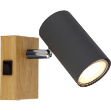 Globo - Zidna reflektorska svjetiljka 1xGU10/25W/230V siva/smeđa