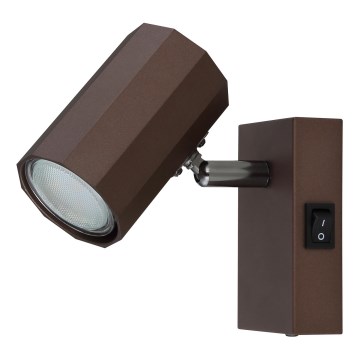 Globo - Zidna reflektorska svjetiljka 1xGU10/25W/230V smeđa