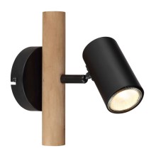 Globo - Zidna reflektorska svjetiljka 1xGU10/5W/230V drvo/metal