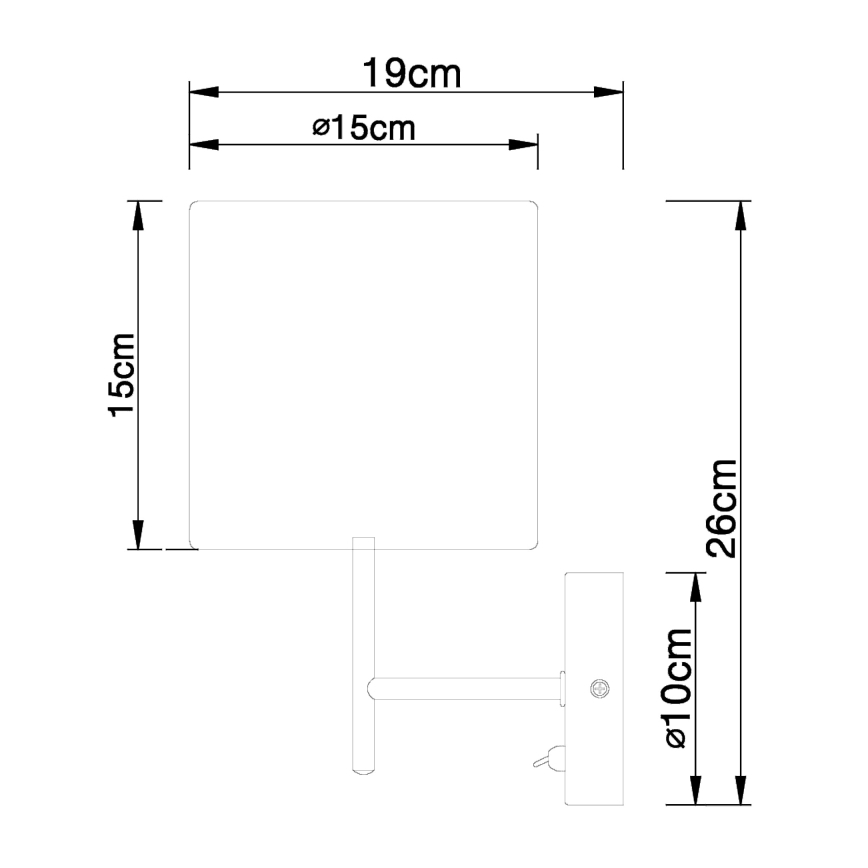 Globo - Zidna svjetiljka 1xE14/40W/230V