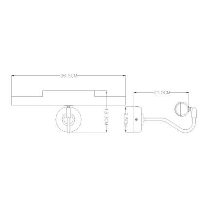 Globo - Zidna svjetiljka 2xE14/40W/230V