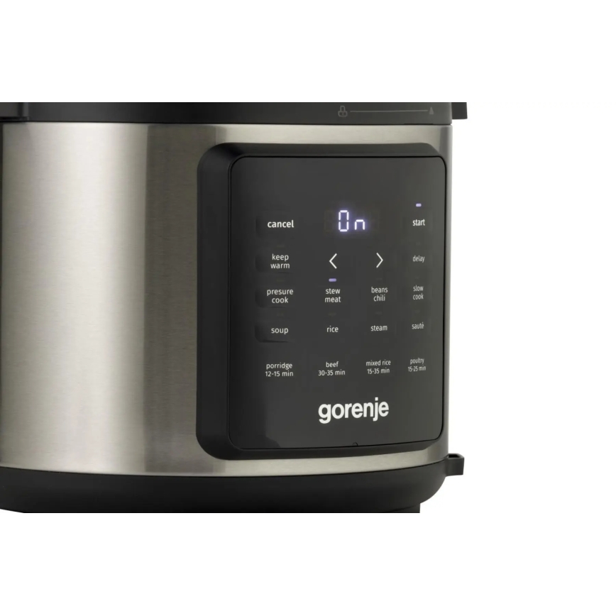 GORENJE GMC6SBK - Multifunkcijski električni lonac 6 l 8 u 1 1000W/230V inox